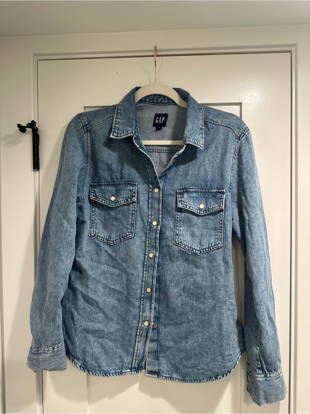GAP Denim Western Shirt in Indigo - S